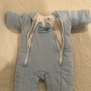Whale Magic Sleepsuit in Soft Blue